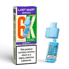 Lost Mary BM6000 Replacement Prefilled POD - Blueberry - 20mg/mL